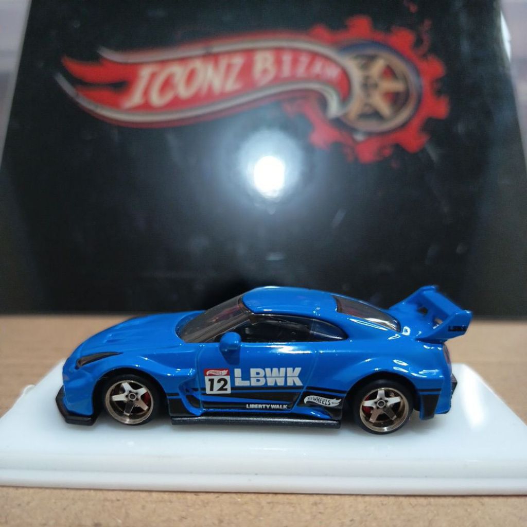 Hotwheels LB-Silhouette Works GT Nissan 35GT Biru Loose Swap CARLOMO Unrivet