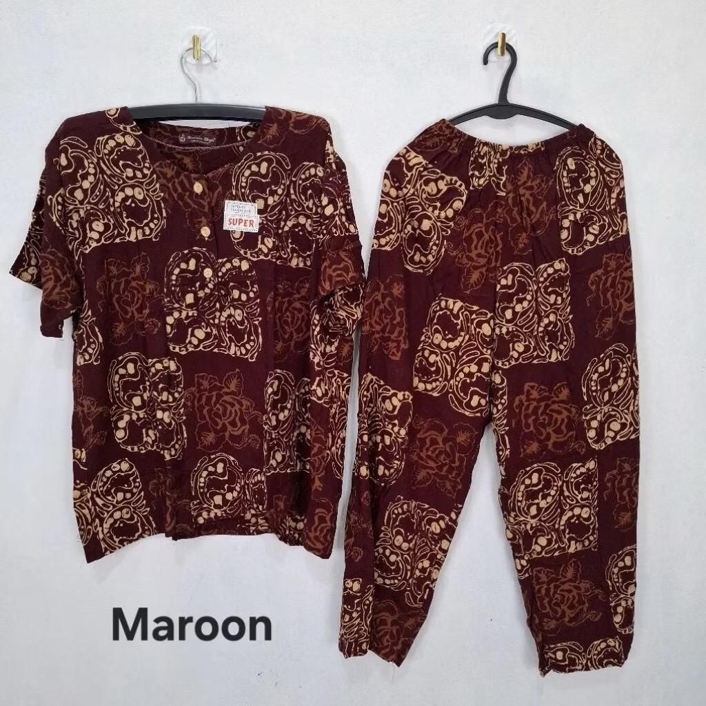 setelan piyama baju tidur cpk2 celana panjang bahan katun model terbaru bahan katun rayon premium