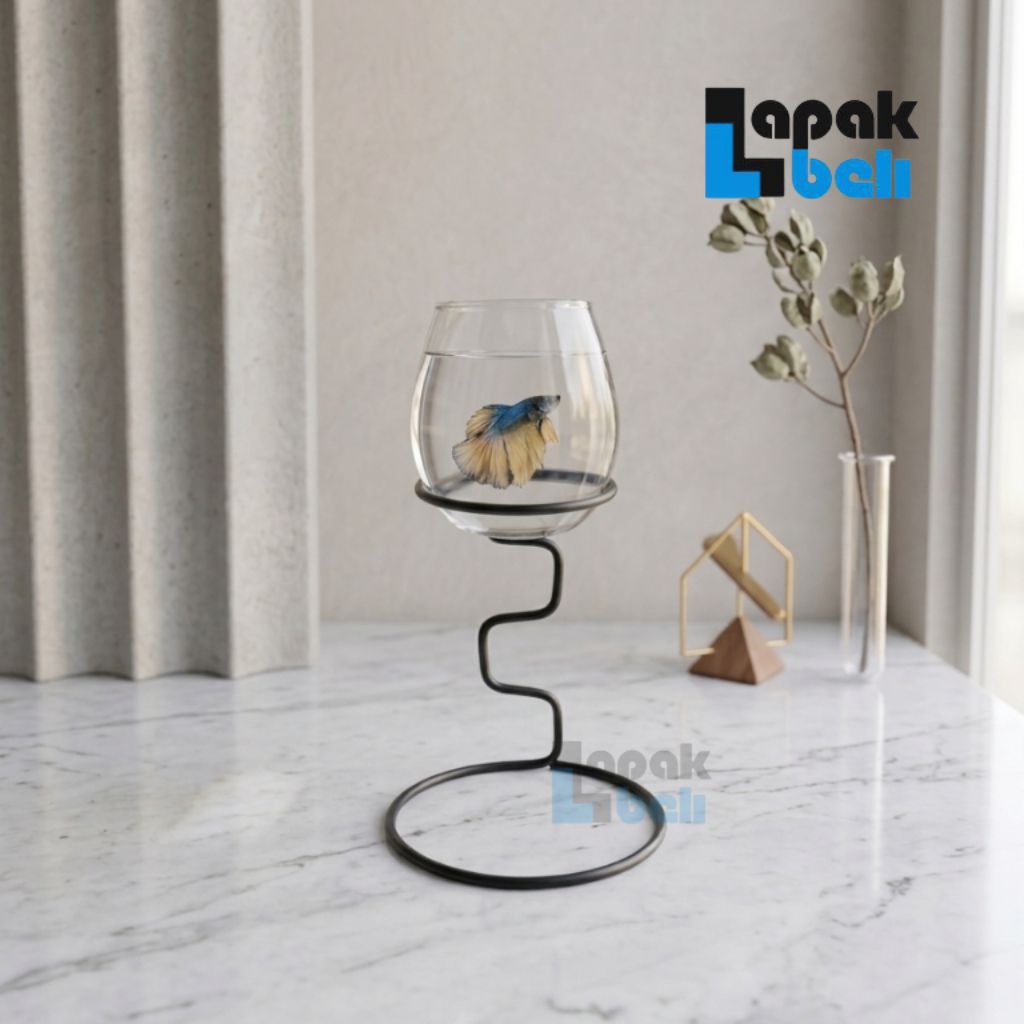 Akuarium Aquarium Mini Cupang dan Asesoris full set / Bisa untuk aquascape ( COD BAYAR DITEMPAT )