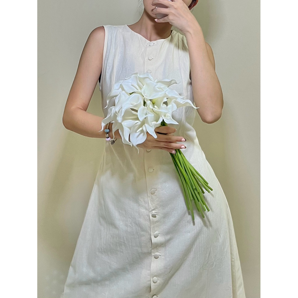 (ready) lila floral Hand bouquet wedding prewedding Bunga artificial lamaran