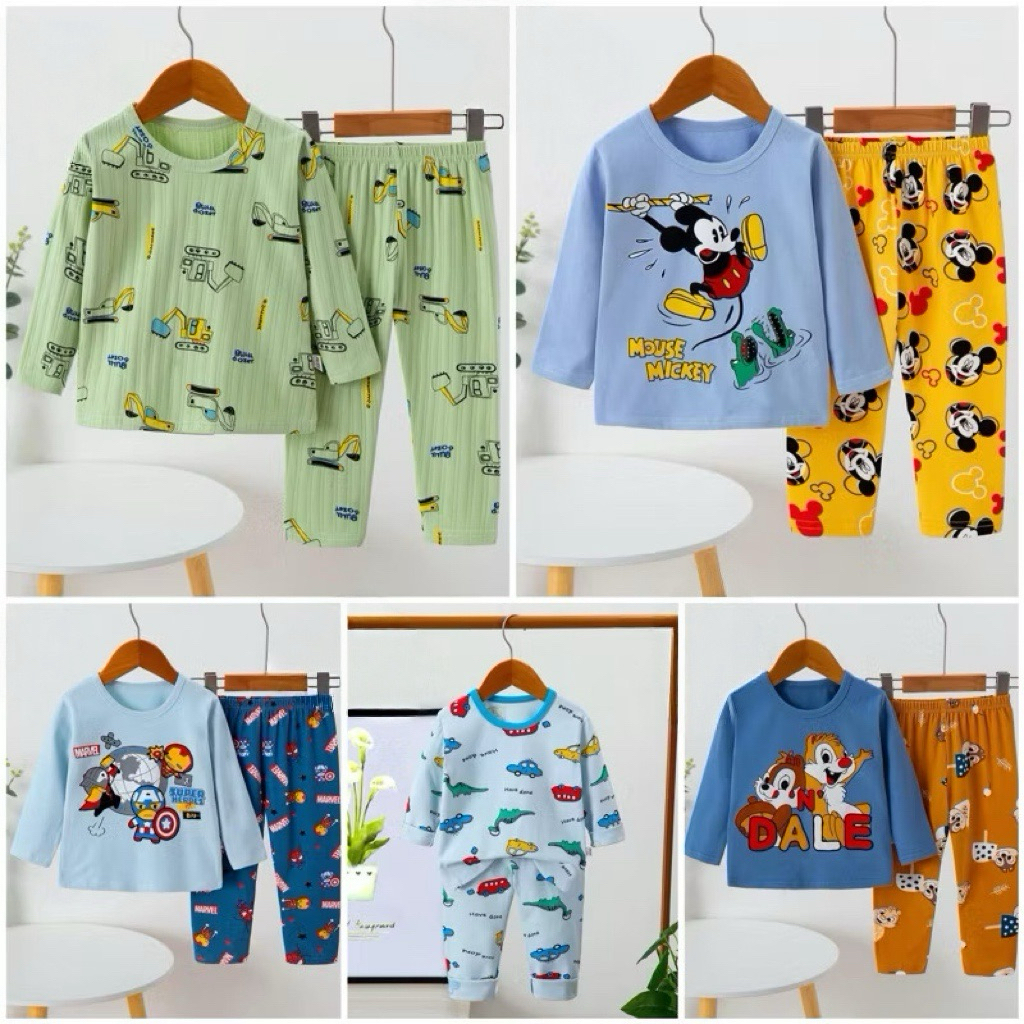 Piyama Anak Impor Lengan Panjang Ku bao Boy 2