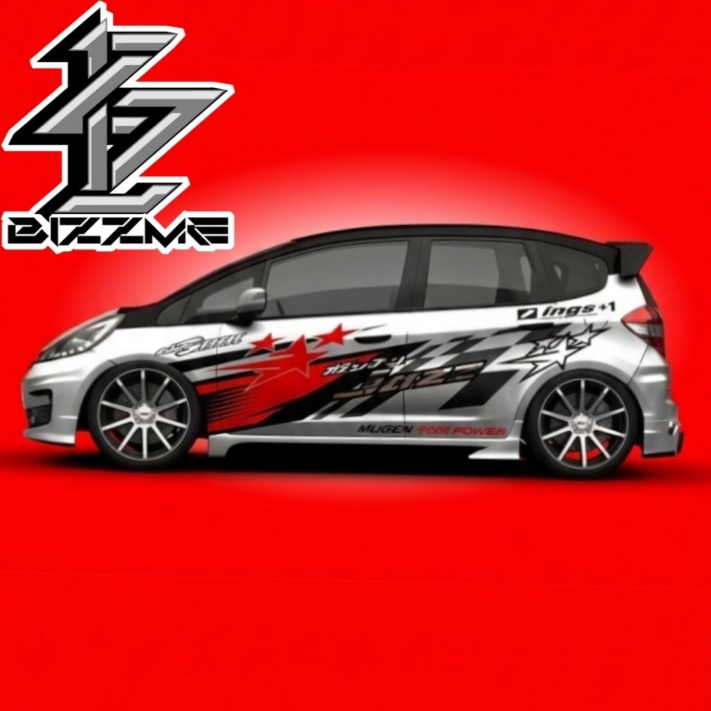 sticker stiker cutting mobil keren grafis stripping jazz swift ayla agya sedan avanza Civic vios sol
