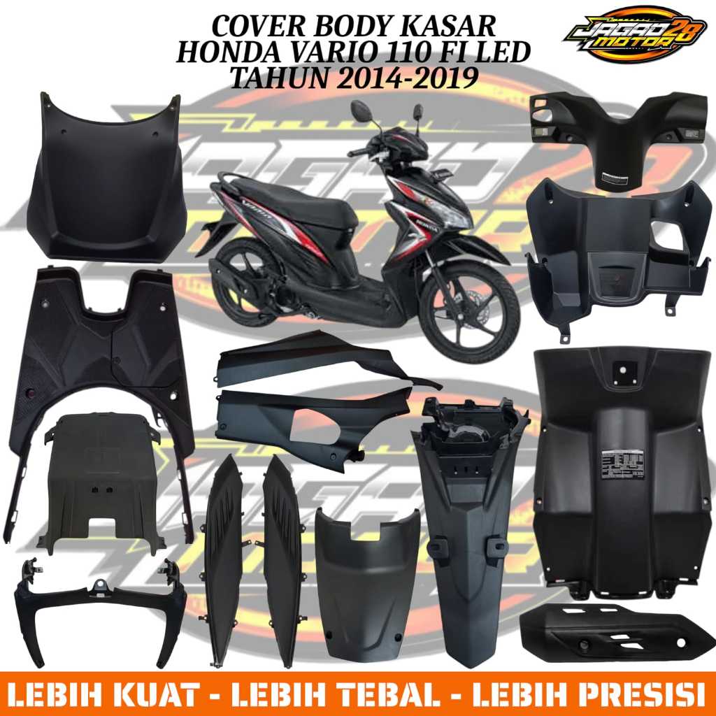 Paket Full Body Kasar Vario 110 Fi Led Bodi Kasar Vario 110 Fi Body Kasar Vario 110 Fi Led Remote