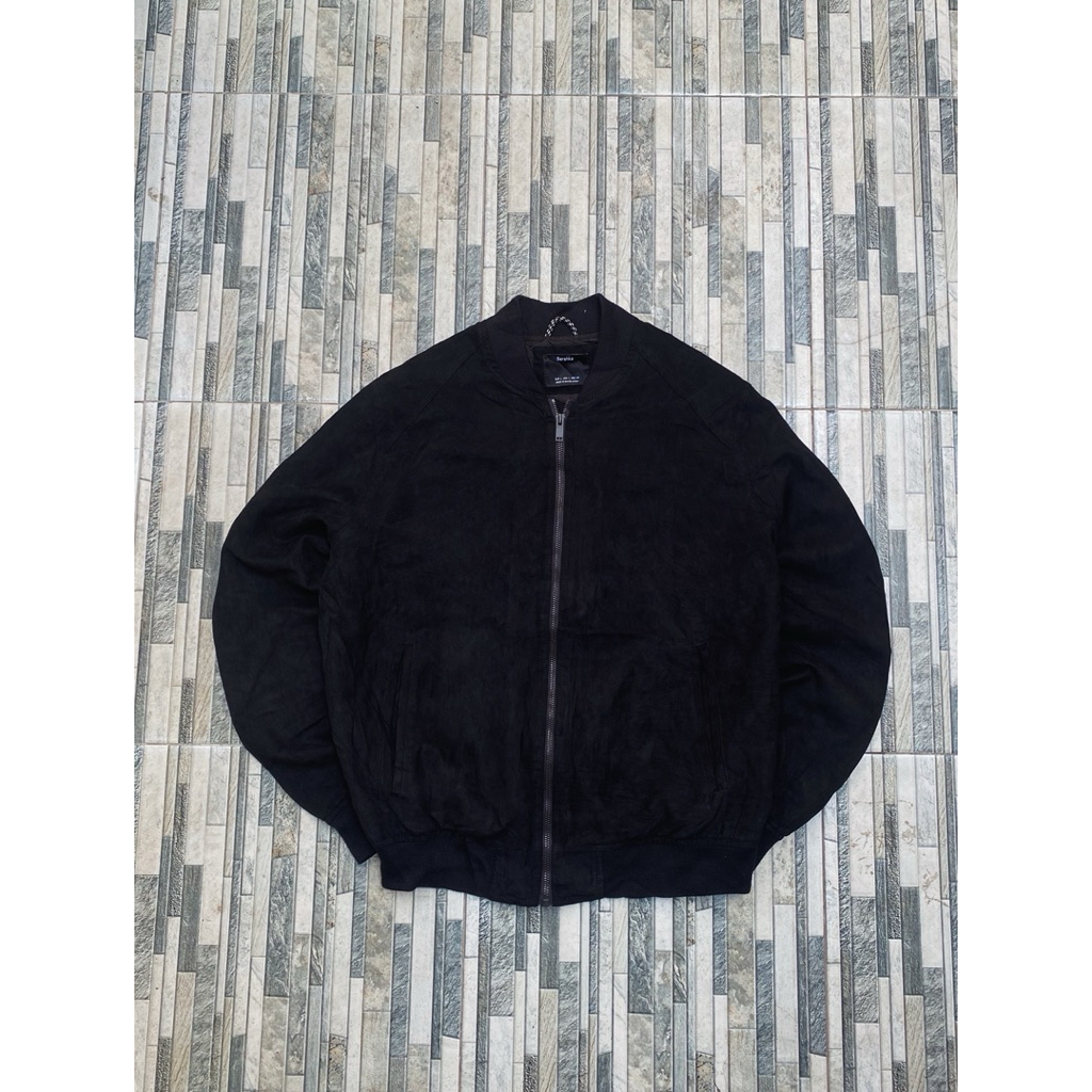 Bomber suede jacket bershka