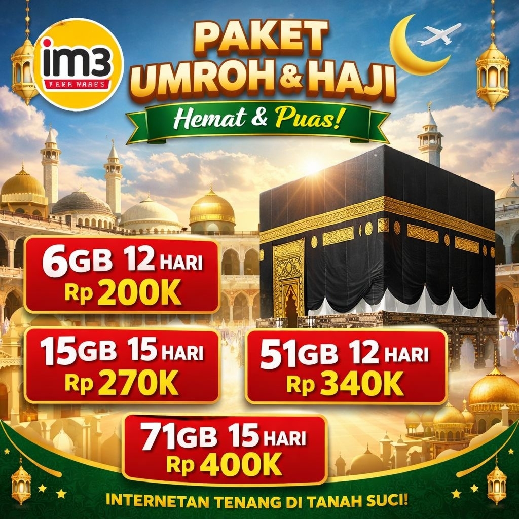 Promo Paket Roaming Indosat Umroh Haji