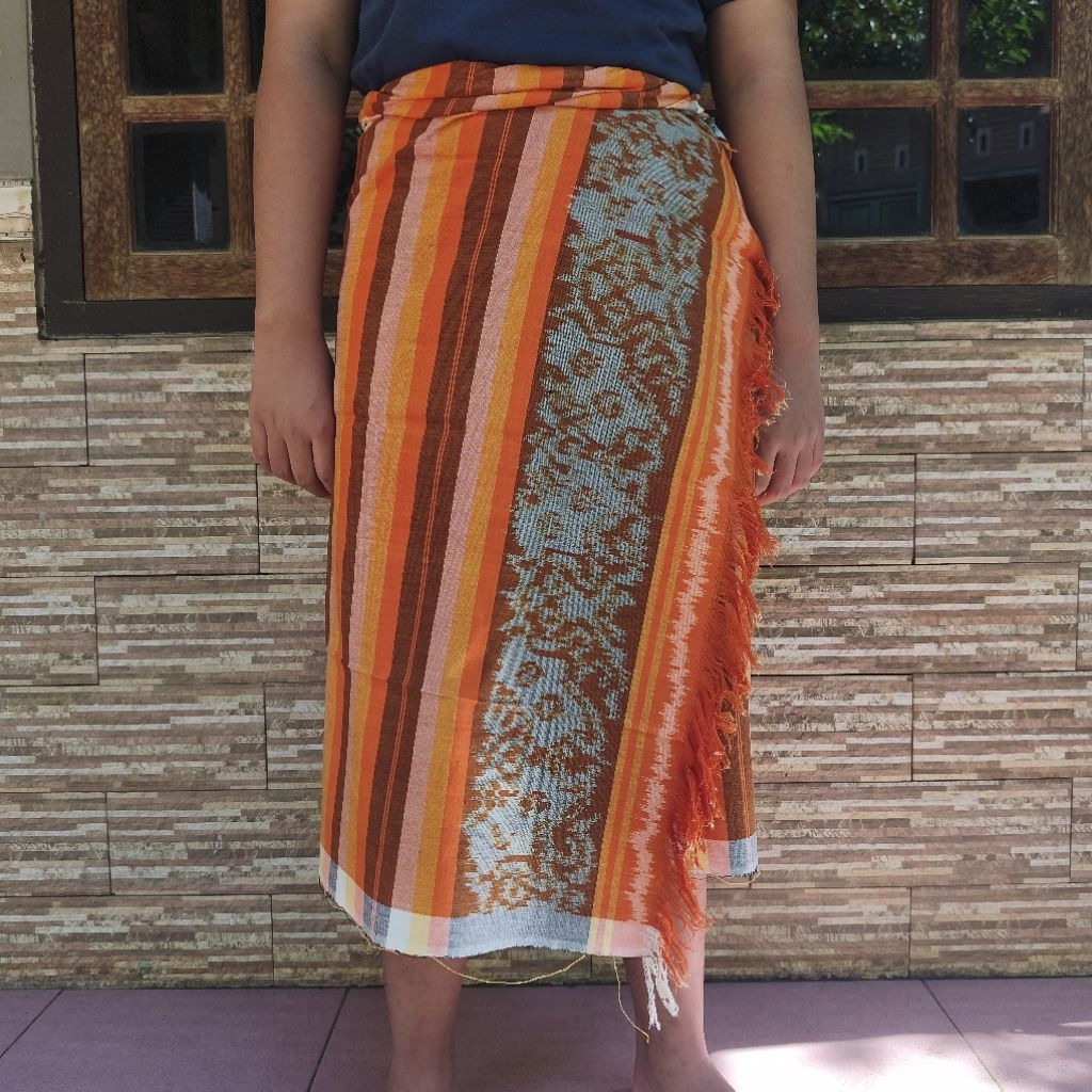 Saput Bali Blanket Warna Kuning Orange