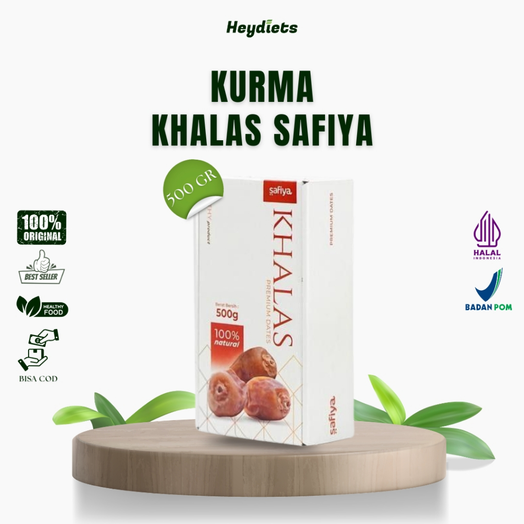 Kurma Khalas 500 gr Safiya/ Manis-Legit-Premium/(COD Makassar)