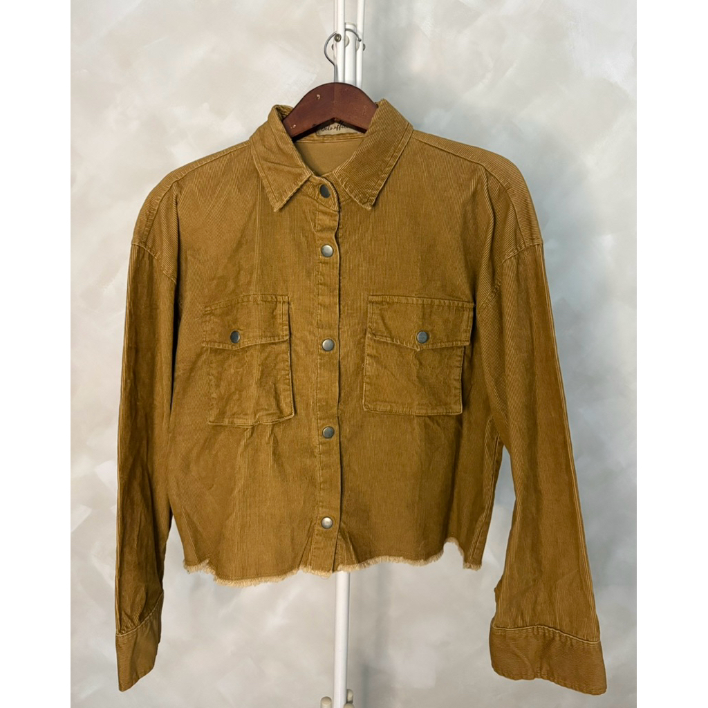 brown corduroy jacket