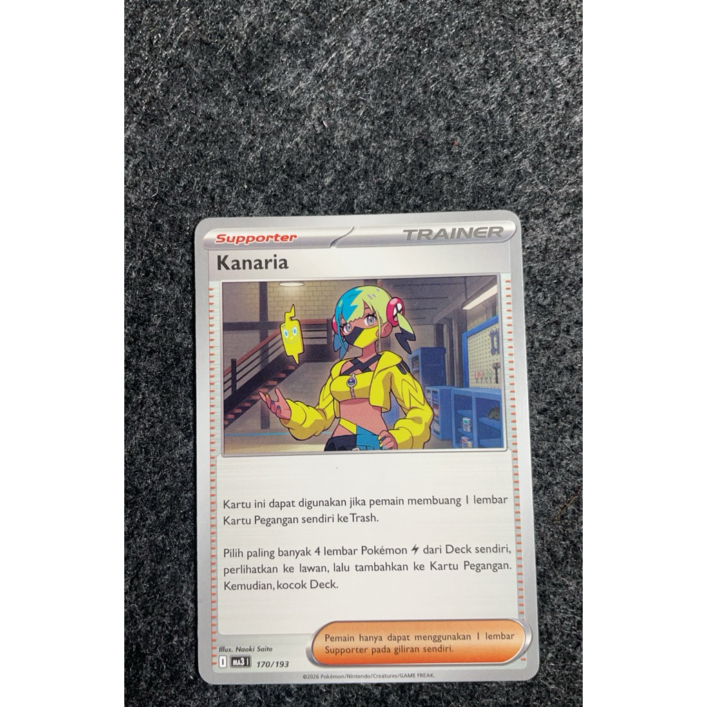 kanaria supporter pokemon tcg indo