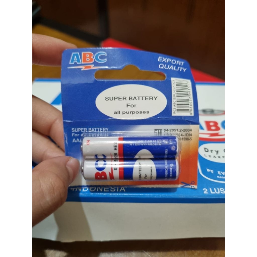 Baterai ABC ukuran AAA (R3)