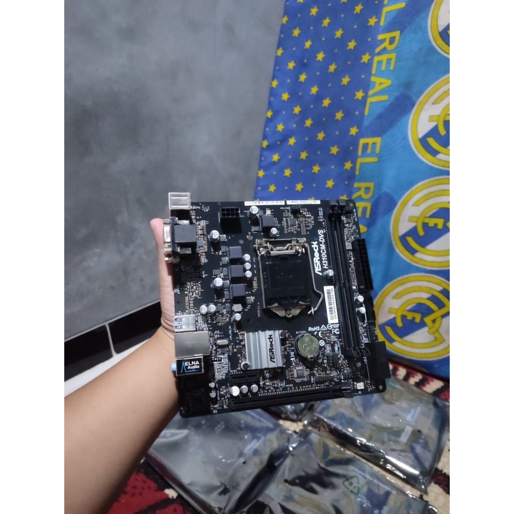 Motherboard Asrock H310CM Support Gen 8-9 New No backplate & box