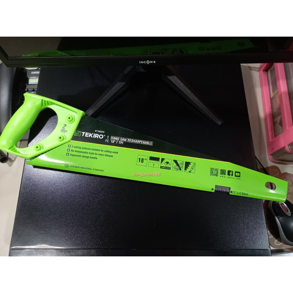GERGAJI KAYU TEKIRO 18"/ GERGAJI TANGAN
