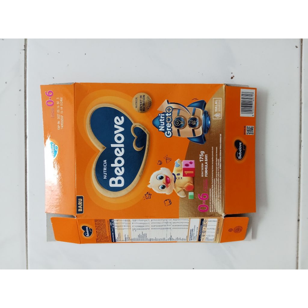 kardus bebelove 0-6bulan