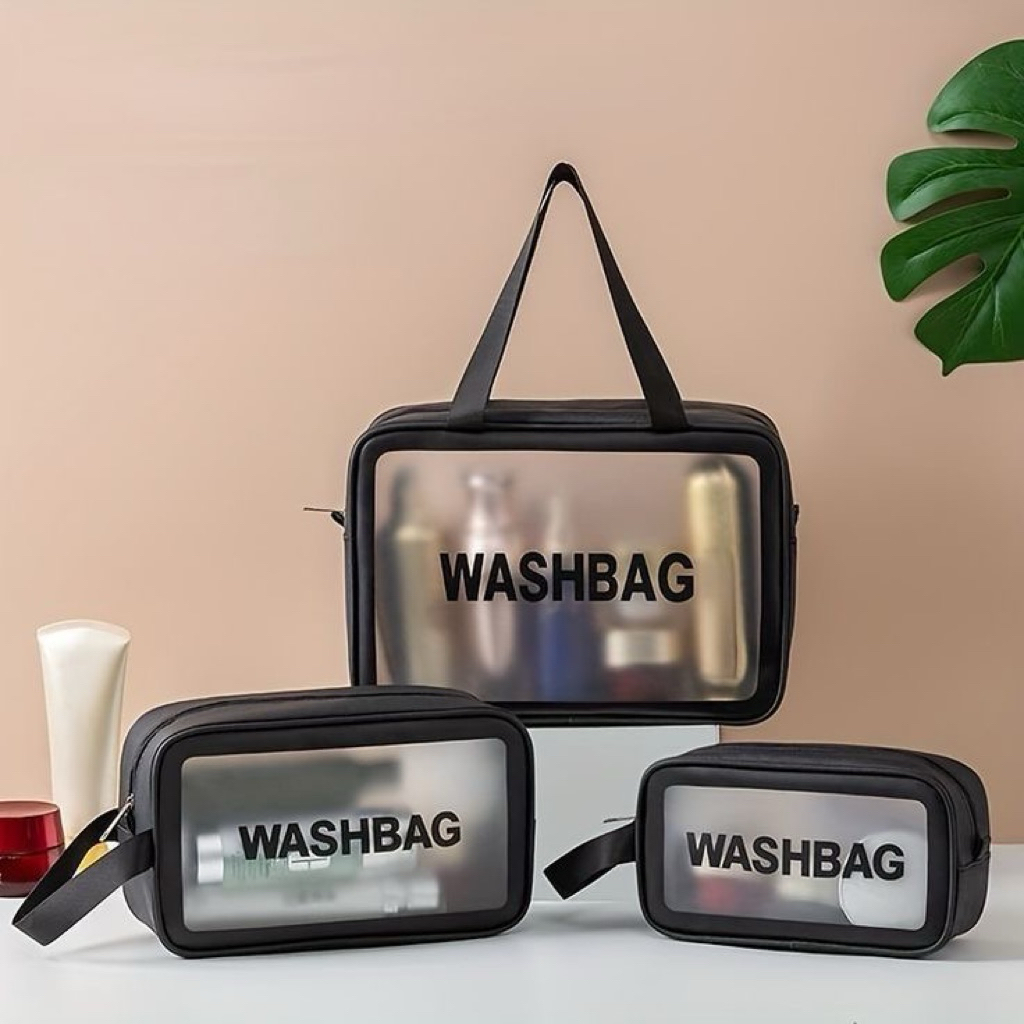 Tas Kosmetik Anti Air_Tas Makeup Waterproof_Makeup Pouch Waterproof_Cosmetic Bag_Tas Peralatan Mandi