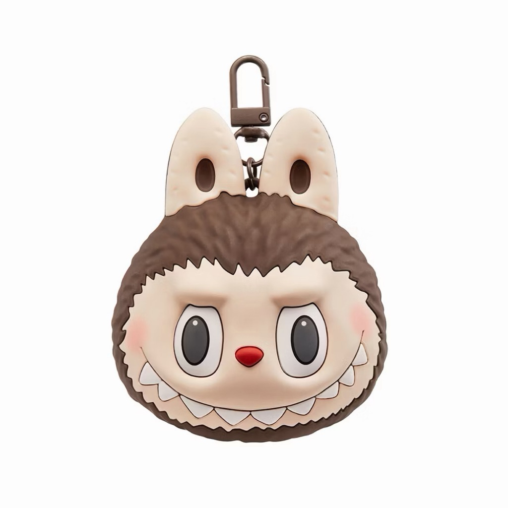 Labubu Brown Silicone Earphone Bag