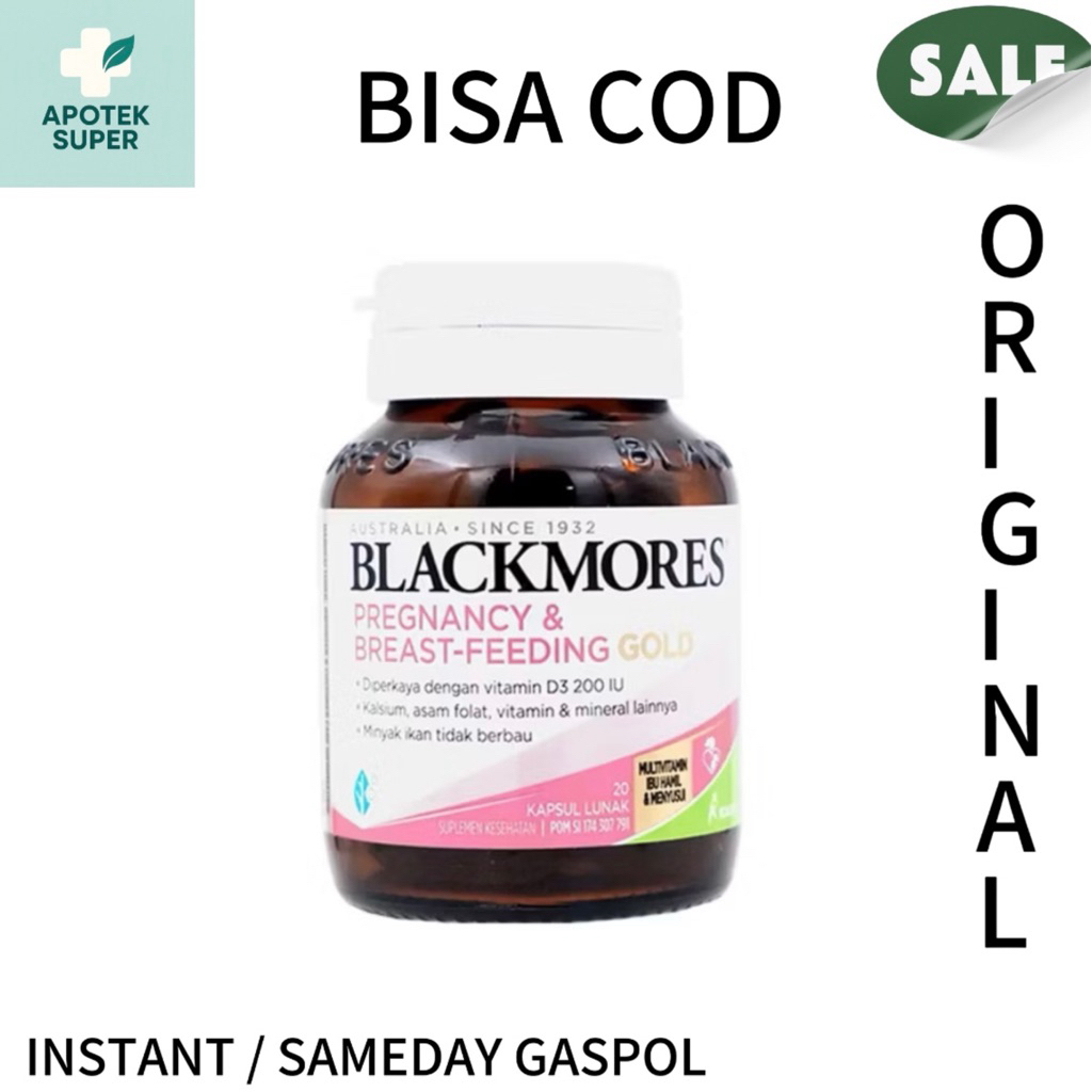 Blackmores Pregnancy Breastfeeding Gold Isi 20 Vitamin Suplemen