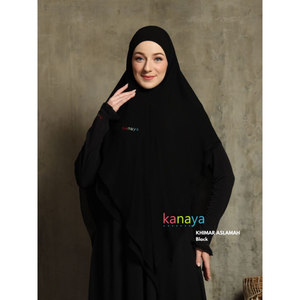 Jilbab Pad French Khimar Aslamah - By Kanaya/ Khimar Kanaya Termurah/Khimar Banjarmasin/Khimar/Khima