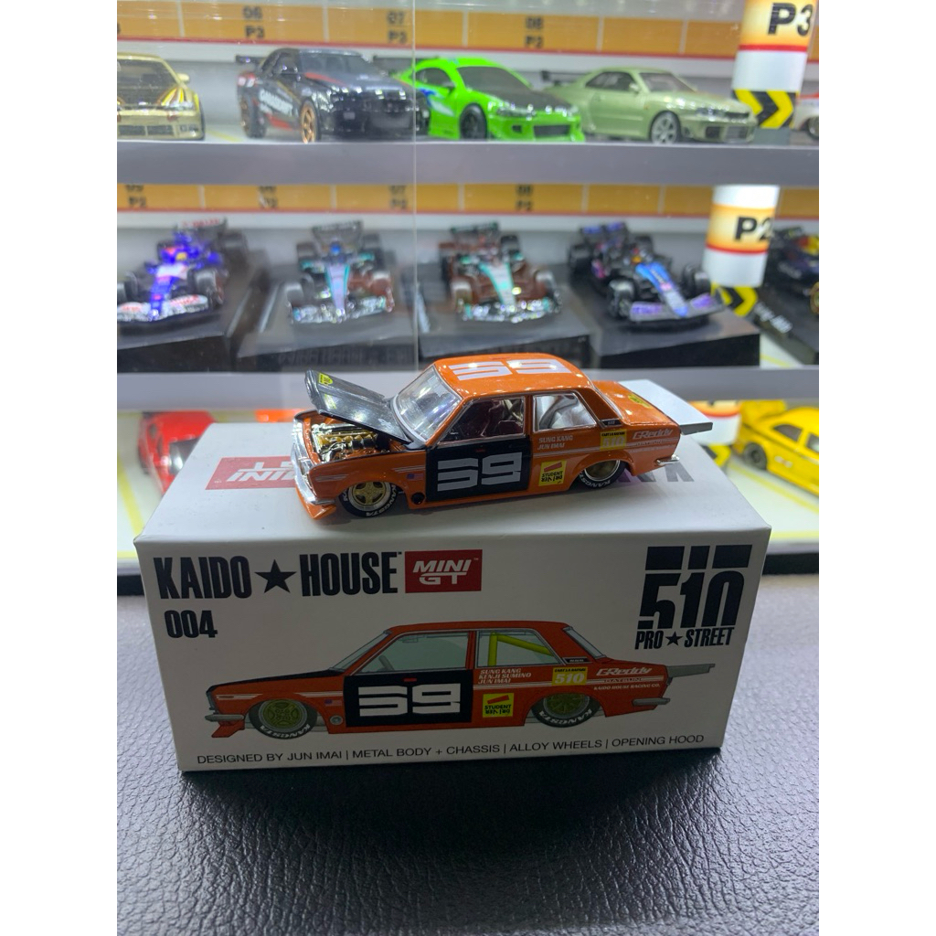 KAIDO HOUSE DATSUN 510 PRO STREET SK510 ORANGE - KHMG004 UNSEALED