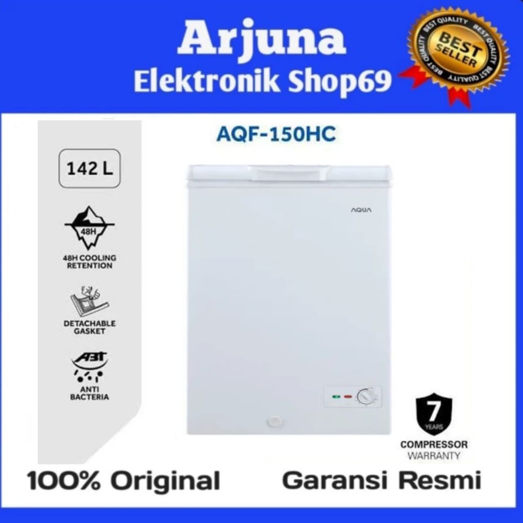 AQUA AQF-150HC CHEST FREEZER 142LITER AQF150HC 150HC AQF150