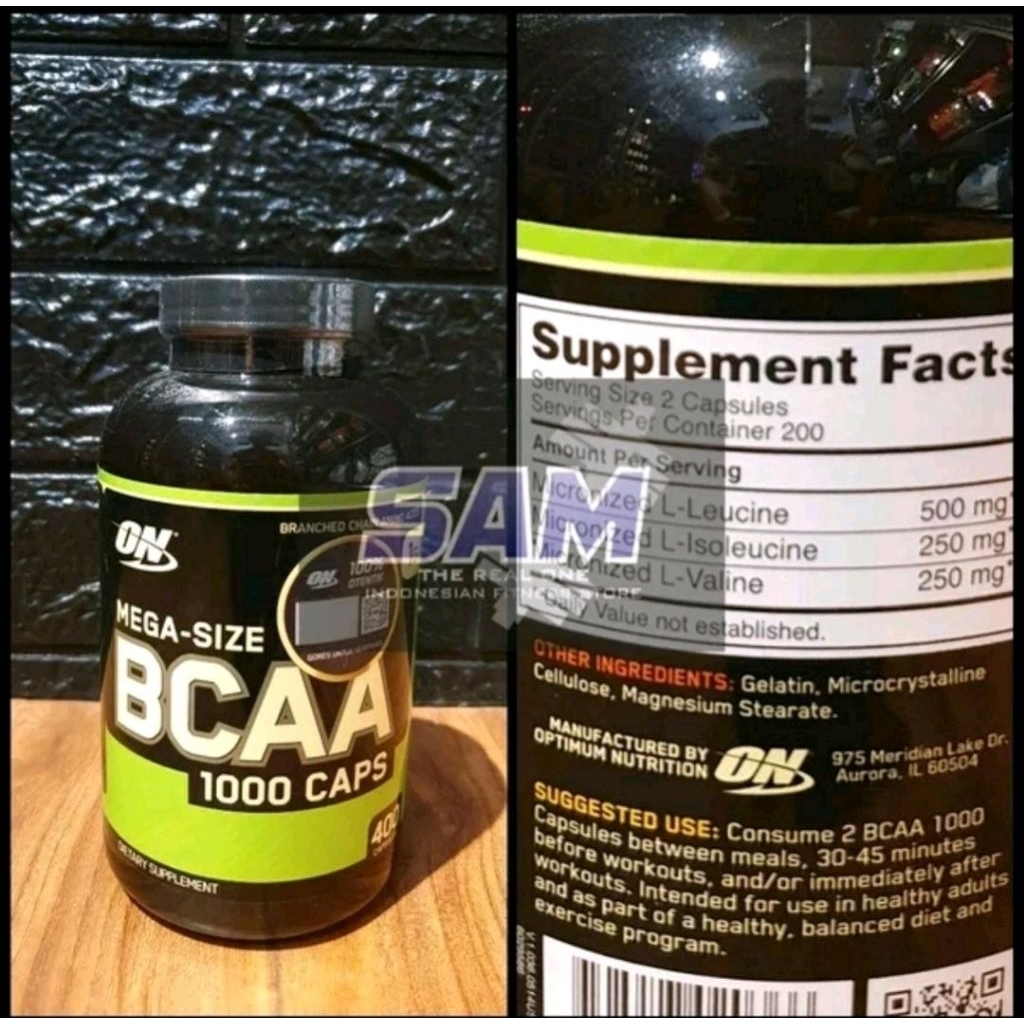 Suplemen Fitness ON BCAA 400 kapsul Optimum