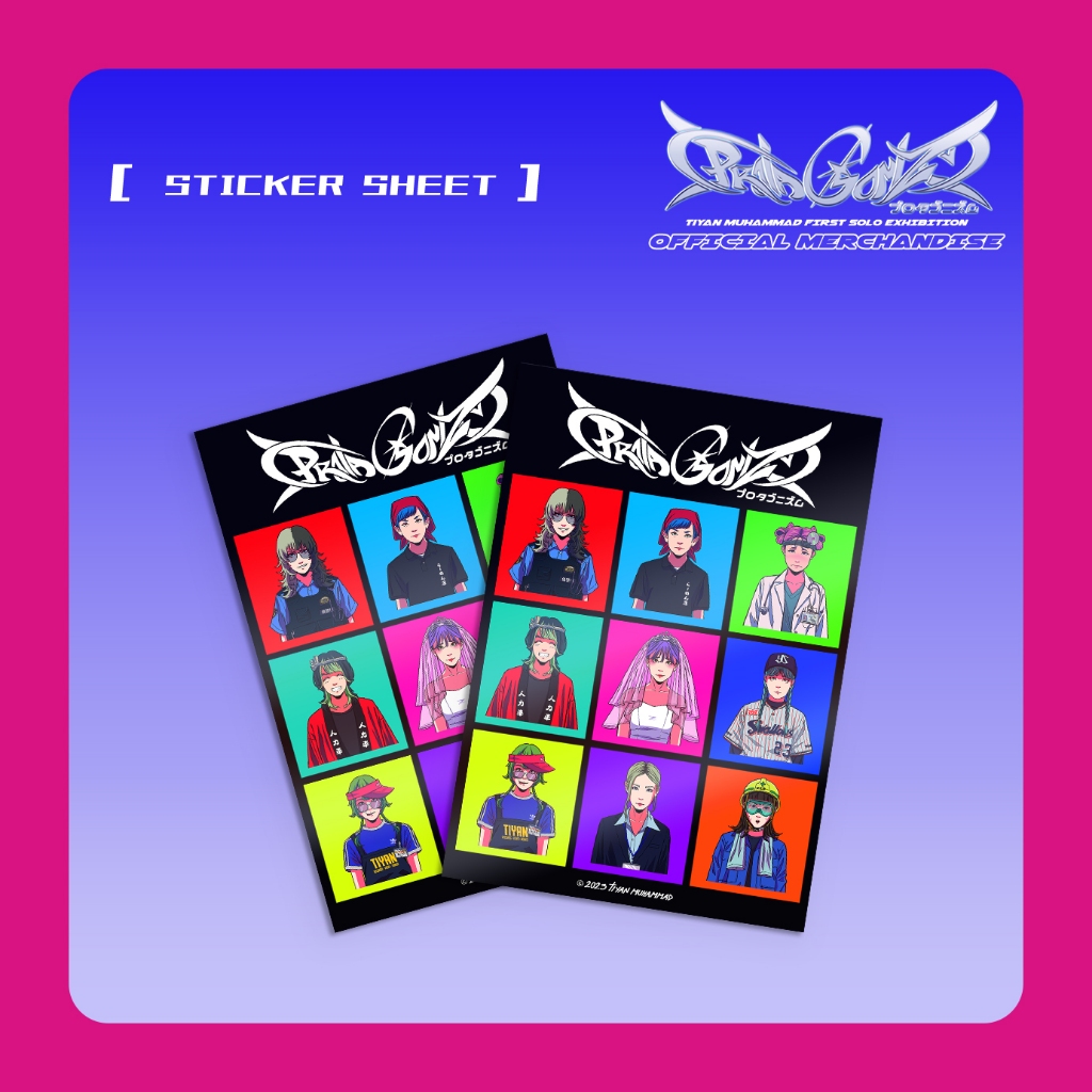 Protagonizm Sticker Sheet by Tiyan Muhammad