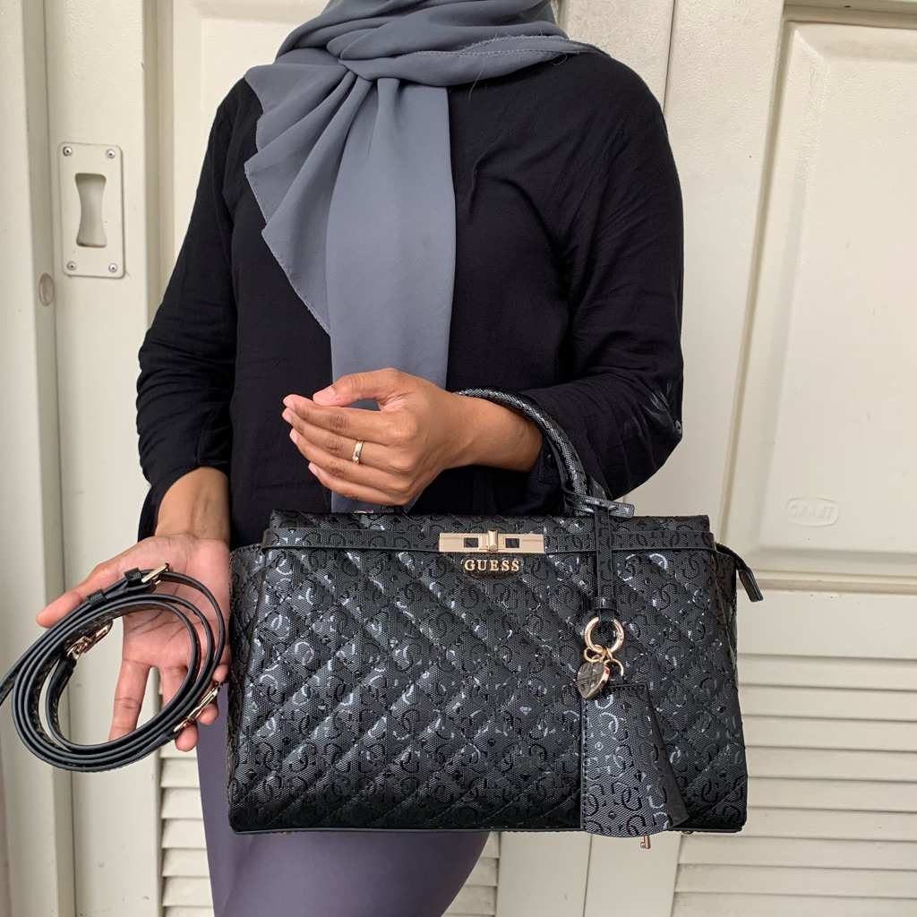 READY TAS WANITA IDRA SATCHEL ORIGINAL GUESS SALE 70% HANDBAG