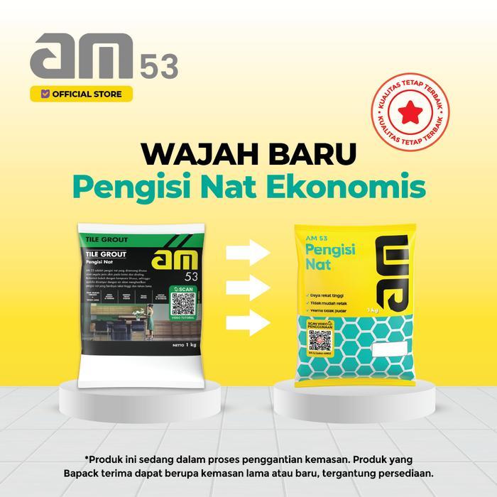 Semen Pengisi NAT AM 53 1Kg - Nat Keramik Instan - Tile Grout Ubin Lantai & Dinding