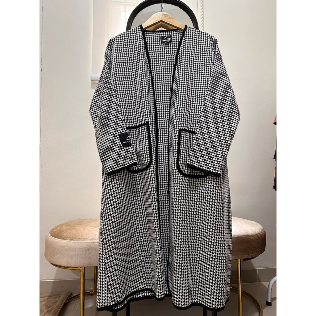 PL outer houndstooth Kaffah By zeeaudrey sz Reguler