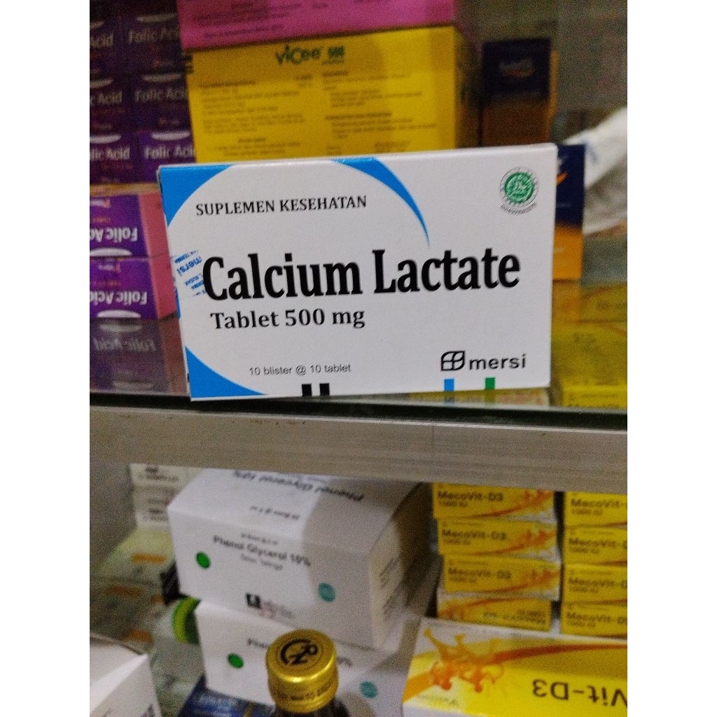 Calcium Lactate 100 Tablet - Suplemen Kalsium untuk Anak, Ibu Hamil, dan Lansia
