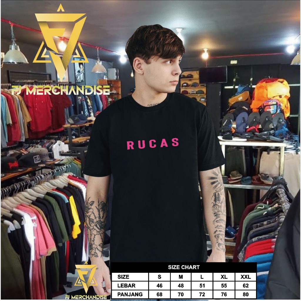 Kaos T-Shirt RUCAS New Trending Atasan Cotton Combed 24s Limited