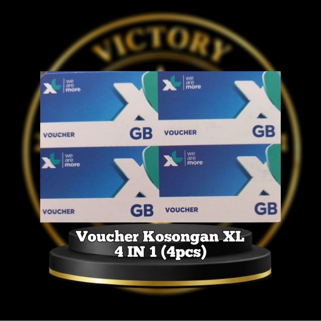 Voucher kosong XL Jabar 4 SN murah / Voucher Blank XL eceran / Voucher kosongan XL injek kuota / Vou