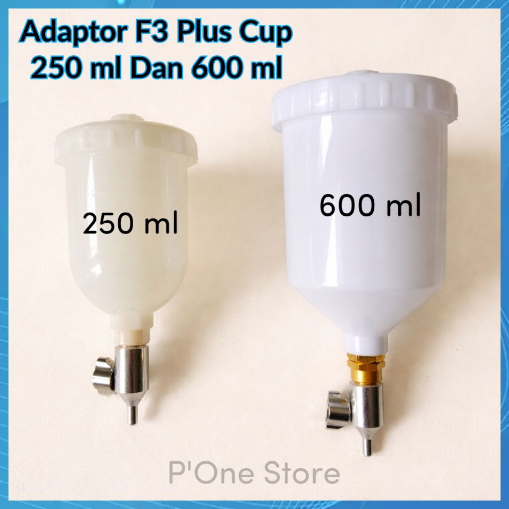 Adaptor Spray Gun Cocok Untuk Spray Gun F3 Standar | F3 Modif | Meiji dan Lainnya Cup 250 ml dan Cup