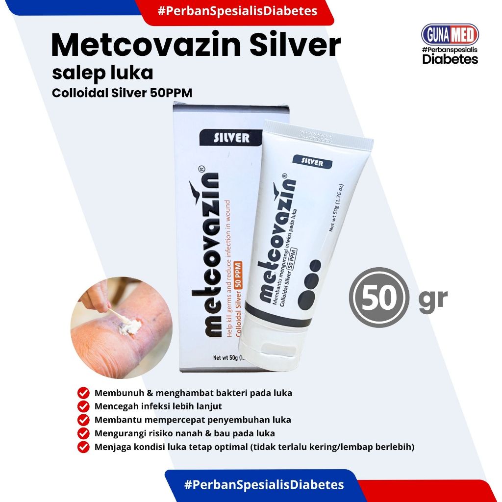 Salep Metcovazin Silver 50gr / Salep Luka / Salep Metcovazin Silver Original