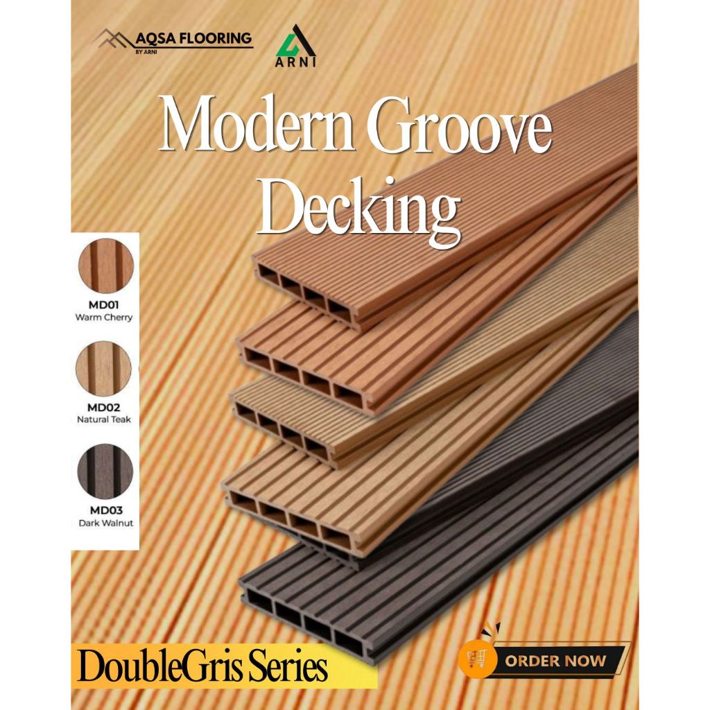 Champion Modern Groove - DoubleGris Decking / Outdoor Flooring Decor