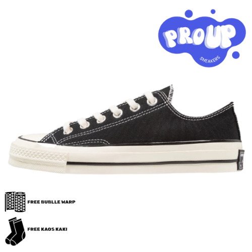 Converse Chuck Taylor 70S Low Black White Egret 162058C