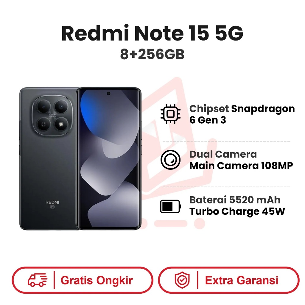 HP XIOMI REDMI NOTE 15 5G 8GB/256GB ORIGINAL