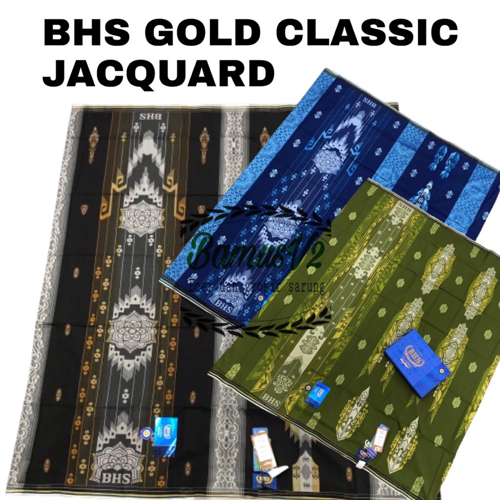 Sarung BHS Classic Jacquard Gold