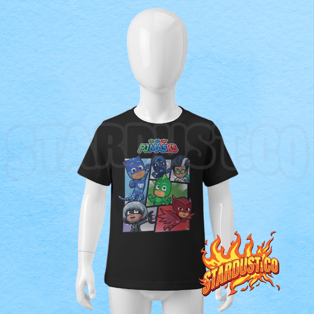 Kaos Anak PJ Masks Supercharged / Atasan Baju Anak PJ Masks Karakter BISA COD