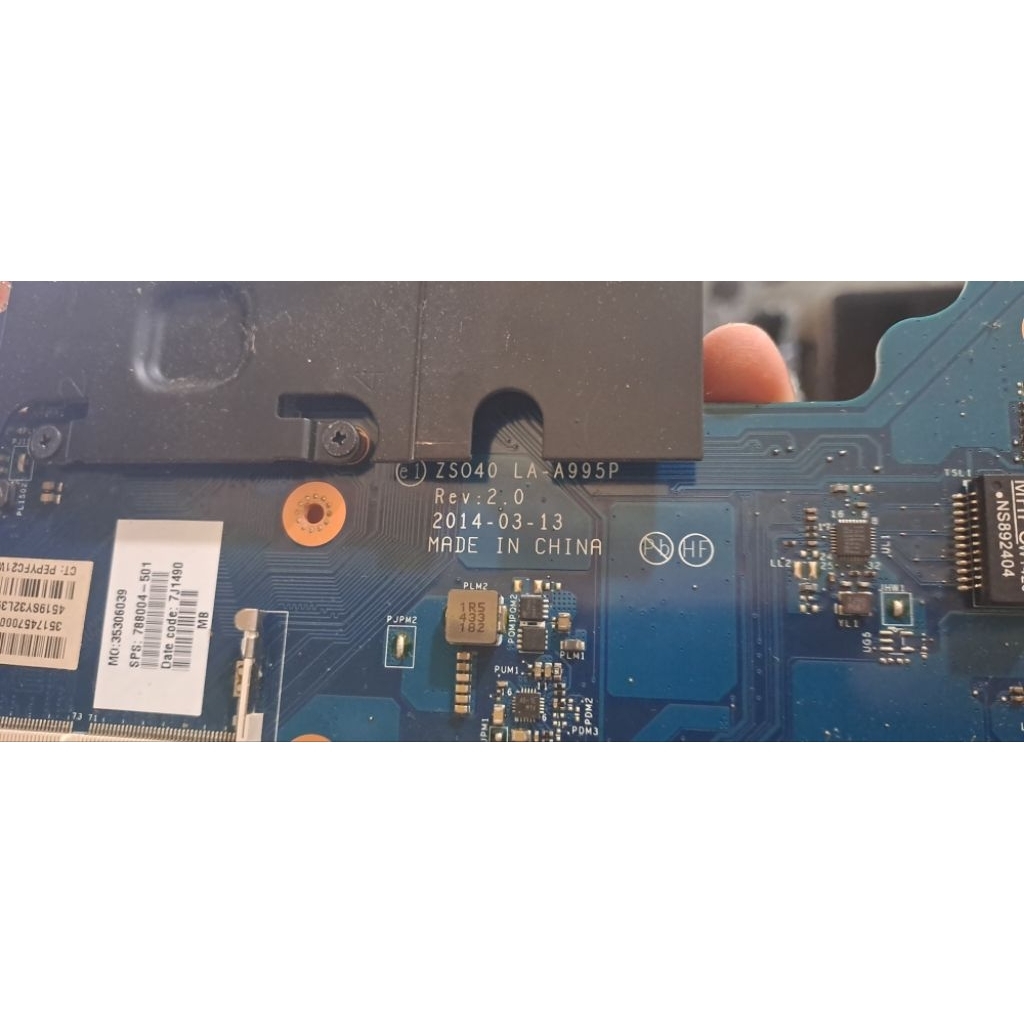 Mainboard HP ZS040 LA-A995P