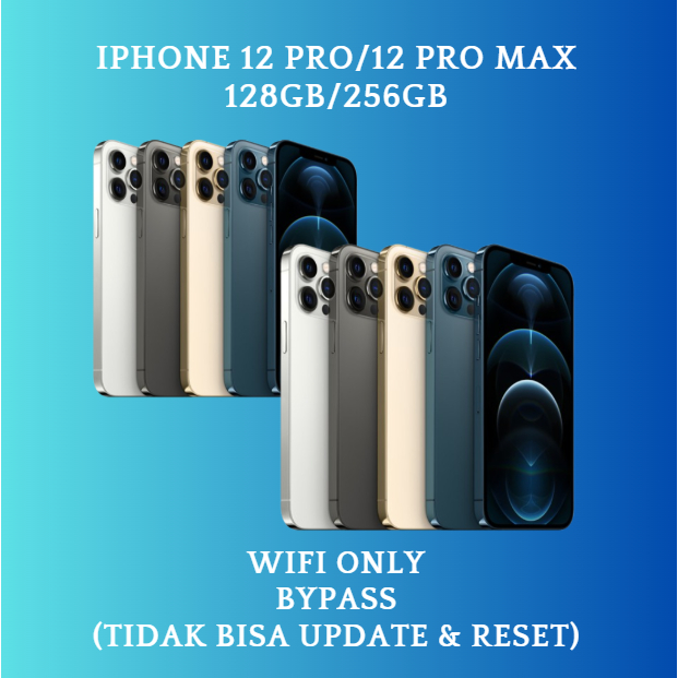 HP IPHONE 12 PRO/12 PRO MAX WIFI ONLY 128GB/256GB/512GB Bekas Second Original Mulus Fullset Game/Liv