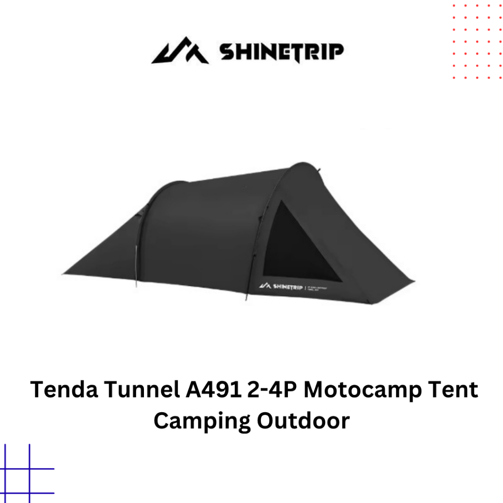 Shinetrip A491 Tenda Tunnel 2-4P Motocamp Tent Camping Outdoor