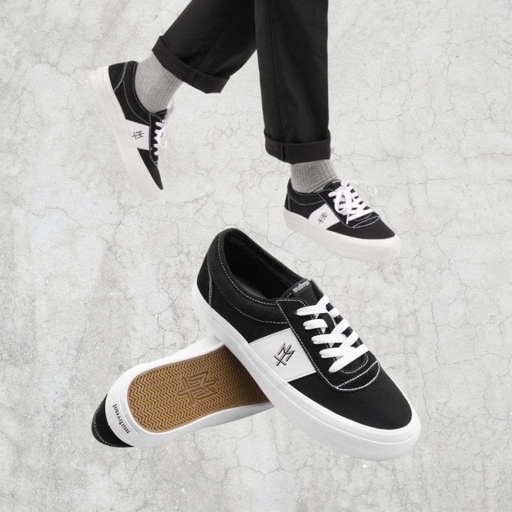 Sepatu Maternal Disaster Miasma blw | Not Maternal inverni bw | Sepatu Kanvas Hitam