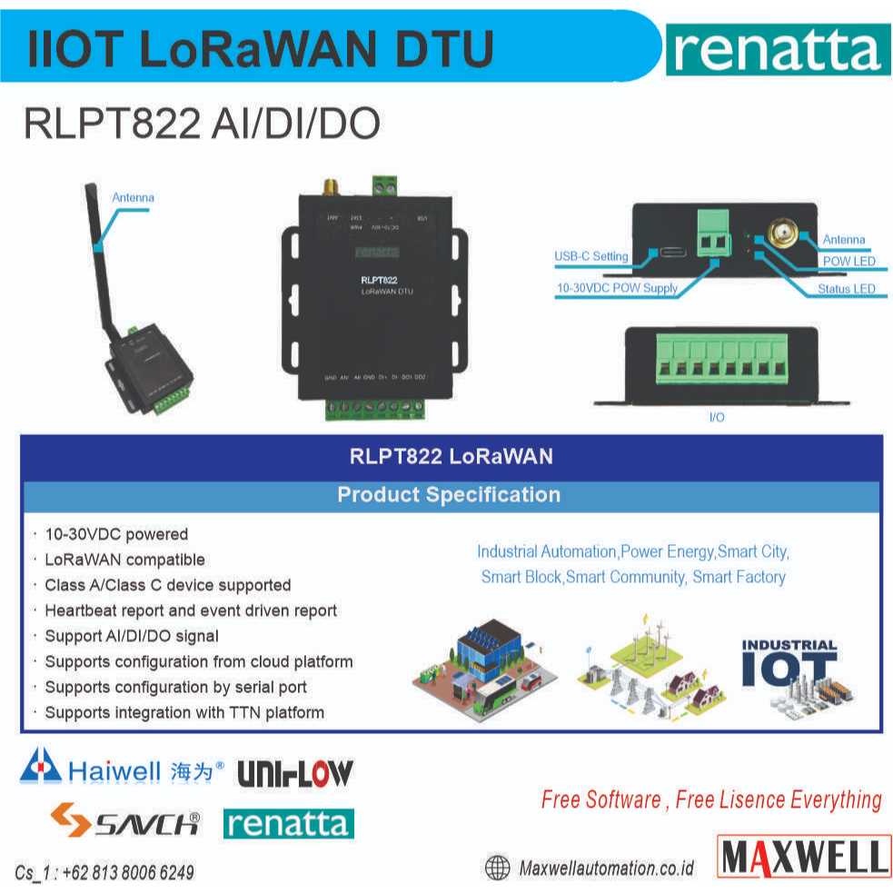 RENATTA NODES LORAWAN RLPT822