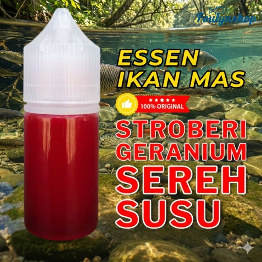 Essen Stroberi Geranium Sereh Susu Gacor