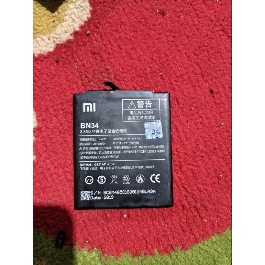 BATERAI REDMI 5A ORIGINAL