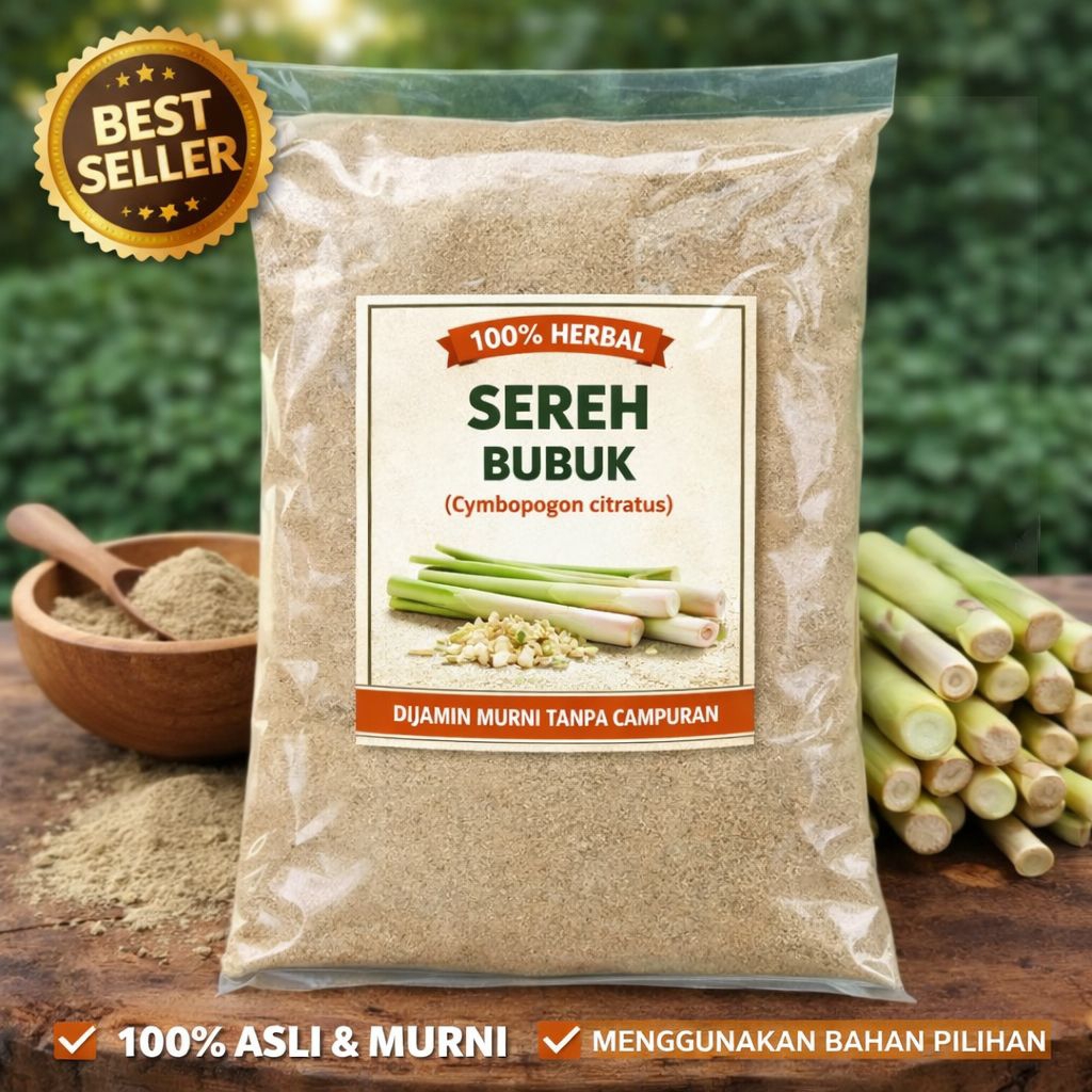 Bubuk Sereh 1kg. Serbuk Sereh 1kg. Asli. Alami. TanpaCampuran