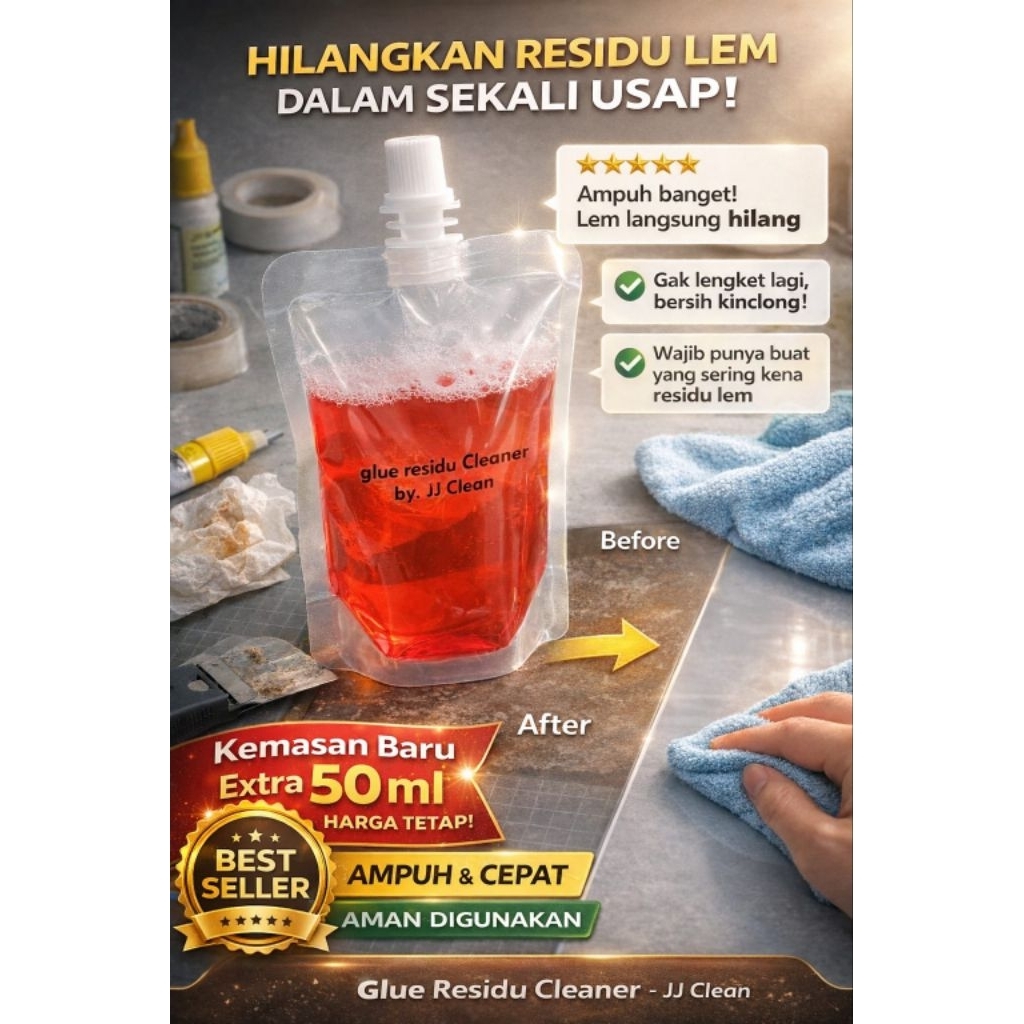 GLUE REMOVER / Cairan penghilang LEM stiker, polarizer LCD, kaca film netto 100ml
