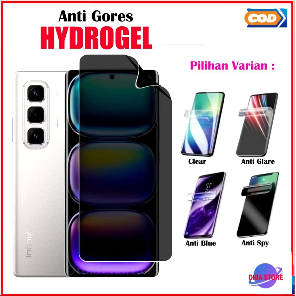 Anti Gores Hydrogel to INFINIX NOTE 12 2023 NOTE 12 NFC NOTE 12 Screen Protector Jelly