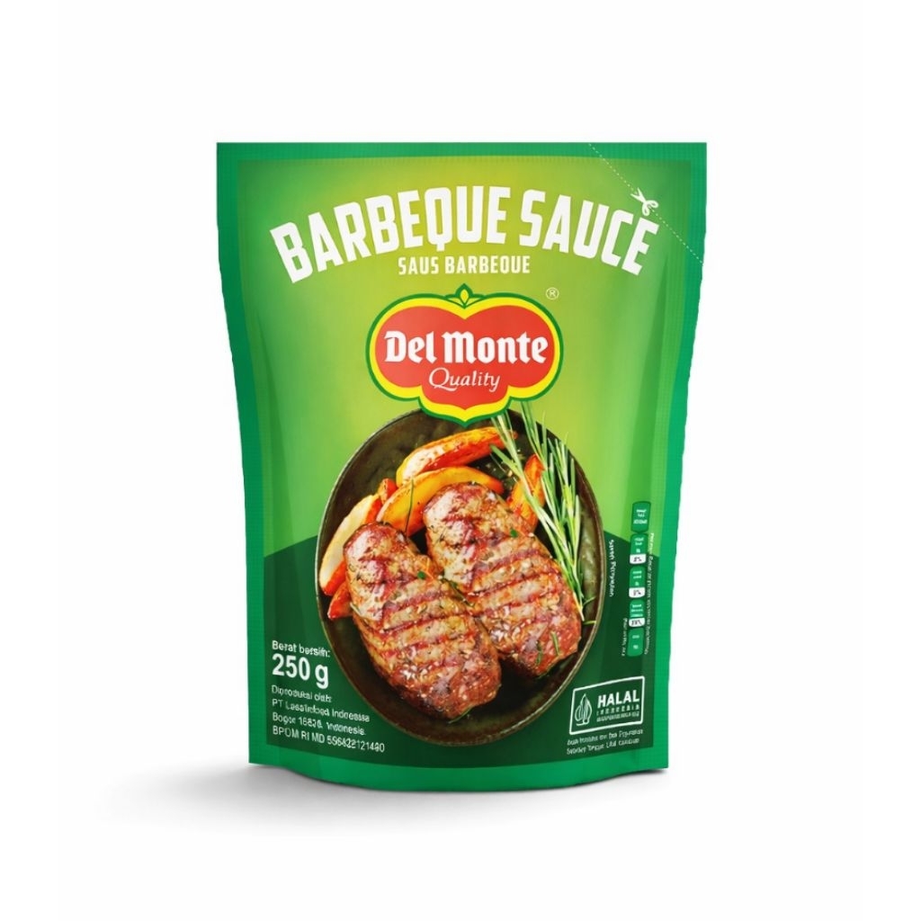 Saus BBQ / Saus Steak Barbeque Delmonte 250 gram