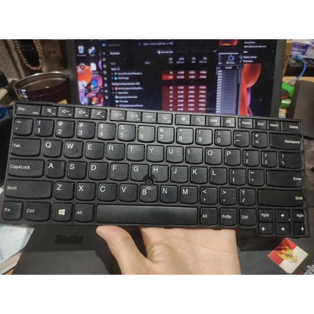 Keyboard lenovo thinkpad t440 t450 t460 nyala minus